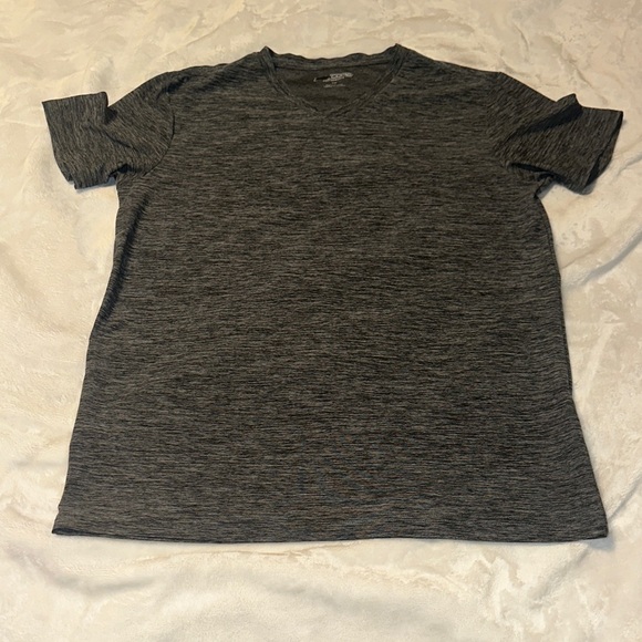 expcore performance Tops - Heather Charcoal Short Sleeve V-Neck Tee for Women